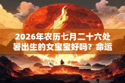 2026年农历七月二十六处暑出生的女宝宝好吗？命运运势详解