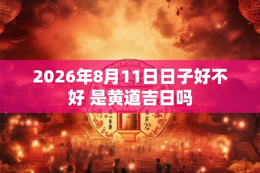 2026年8月11日日子好不好 是黄道吉日吗 2026年8月11日日子好不好 是黄道吉日吗