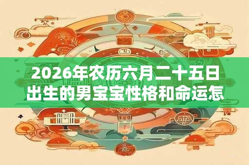 2026年农历六月二十五日出生的男宝宝性格和命运怎么样？