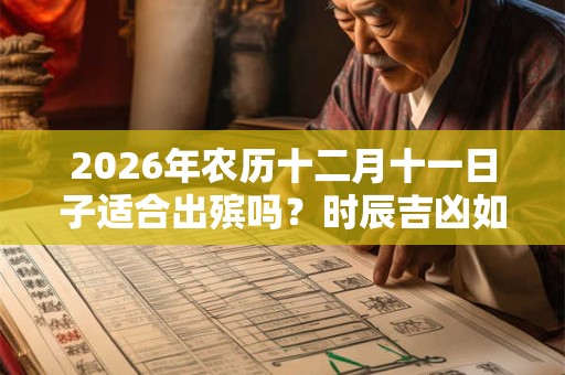 2026年农历十二月十一日子适合出殡吗?时辰吉凶如何? 2026年农历十二月十一日子适合出殡吗?时辰吉凶如何?