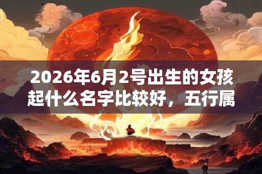 2026年6月2号出生的女孩起什么名字比较好,五行属什么 2026年6月2号出生的女孩起什么名字比较好,五行属什么