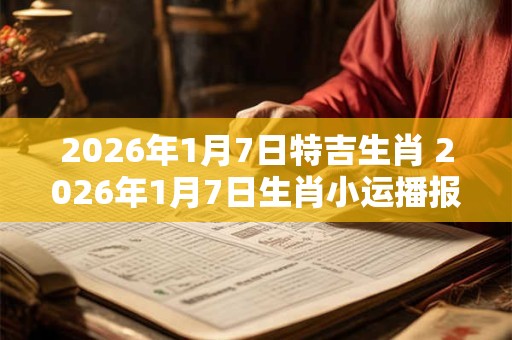 2026年1月7日特吉生肖 2026年1月7日生肖小运播报 2026年1月7日特吉生肖 2026年1月7日生肖小运播报