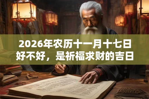 2026年农历十一月十七日好不好，是祈福求财的吉日吗？