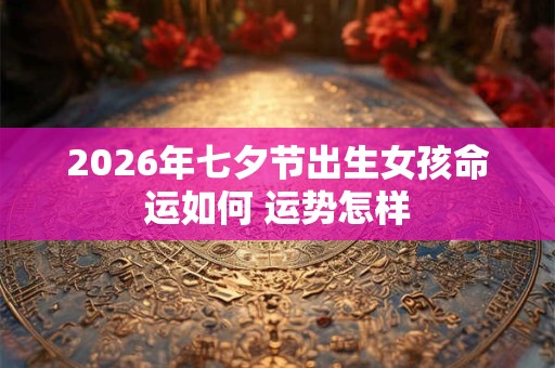 2026年七夕节出生女孩命运如何 运势怎样 2026年七夕节出生女孩命运如何 运势怎样