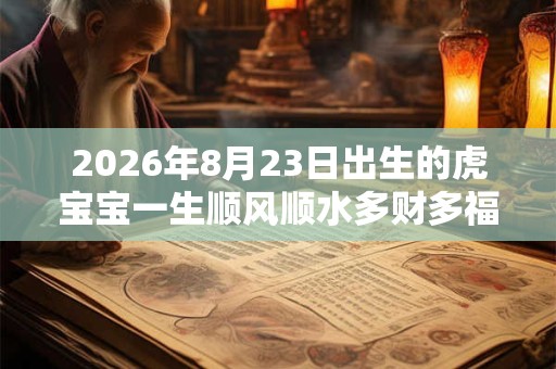 2026年8月23日出生的虎宝宝一生顺风顺水多财多福的名字大全