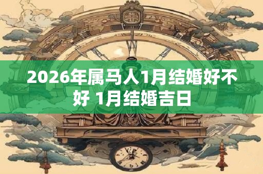 2026年属马人1月结婚好不好 1月结婚吉日 2026年属马人1月结婚好不好 1月结婚吉日