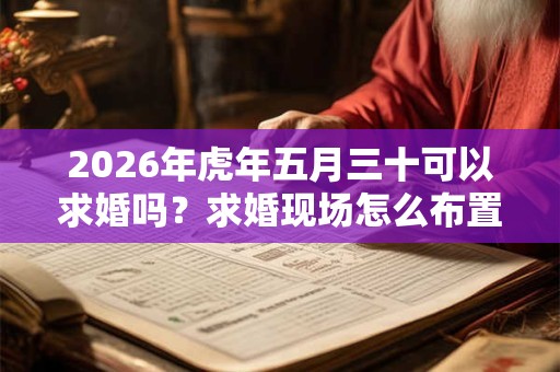 2026年虎年五月三十可以求婚吗？求婚现场怎么布置？