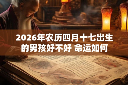 2026年农历四月十七出生的男孩好不好 命运如何