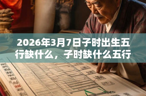 2026年3月7日子时出生五行缺什么,子时缺什么五行 2026年3月7日子时出生五行缺什么,子时缺什么五行