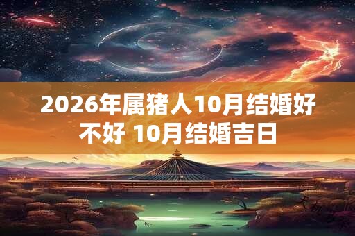 2026年属猪人10月结婚好不好 10月结婚吉日 2026年属猪人10月结婚好不好 10月结婚吉日
