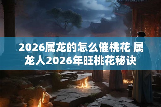 2026属龙的怎么催桃花 属龙人2026年旺桃花秘诀 2026属龙的怎么催桃花 属龙人2026年旺桃花秘诀