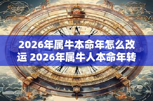 2026年属牛本命年怎么改运 2026年属牛人本命年转运方法 2026年属牛本命年怎么改运 2026年属牛人本命年转运方法