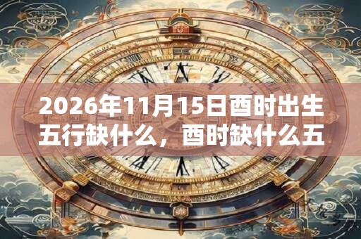 2026年11月15日酉时出生五行缺什么，酉时缺什么五行