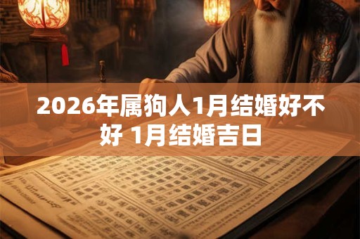 2026年属狗人1月结婚好不好 1月结婚吉日