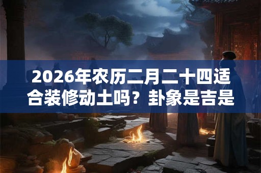 2026年农历二月二十四适合装修动土吗?卦象是吉是凶? 2026年农历二月二十四适合装修动土吗?卦象是吉是凶?