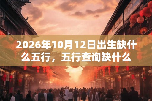 2026年10月12日出生缺什么五行,五行查询缺什么 2026年10月12日出生缺什么五行,五行查询缺什么