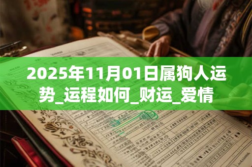 2025年11月01日属狗人运势_运程如何_财运_爱情 2025年11月01日属狗人运势_运程如何_财运_爱情