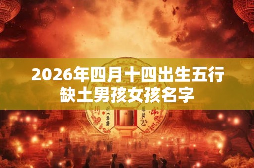 2026年四月十四出生五行缺土男孩女孩名字 2026年四月十四出生五行缺土男孩女孩名字
