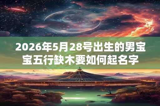 2026年5月28号出生的男宝宝五行缺木要如何起名字