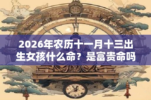 2026年农历十一月十三出生女孩什么命？是富贵命吗？