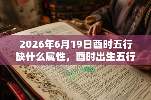 2026年6月19日酉时五行缺什么属性,酉时出生五行缺什么 2026年6月19日酉时五行缺什么属性,酉时出生五行缺什么