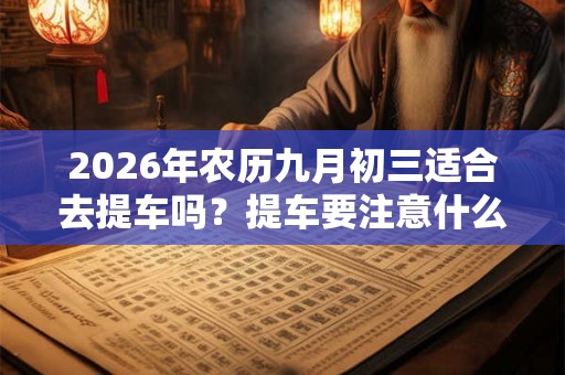 2026年农历九月初三适合去提车吗？提车要注意什么？