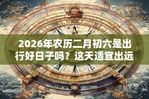 2026年农历二月初六是出行好日子吗?这天适宜出远门外出吗 2026年农历二月初六是出行好日子吗?这天适宜出远门外出吗