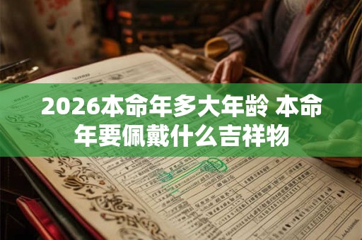2026本命年多大年龄 本命年要佩戴什么吉祥物