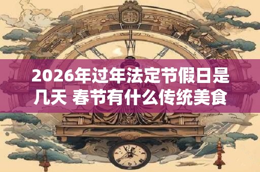 2026年过年法定节假日是几天 春节有什么传统美食