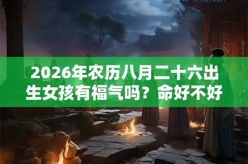 2026年农历八月二十六出生女孩有福气吗？命好不好？