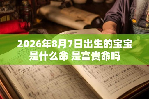 2026年8月7日出生的宝宝是什么命 是富贵命吗