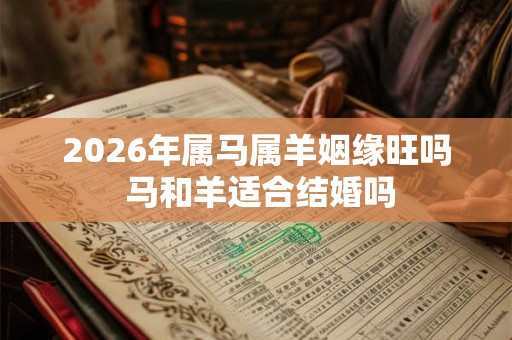 2026年属马属羊姻缘旺吗 马和羊适合结婚吗 2026年属马属羊姻缘旺吗 马和羊适合结婚吗
