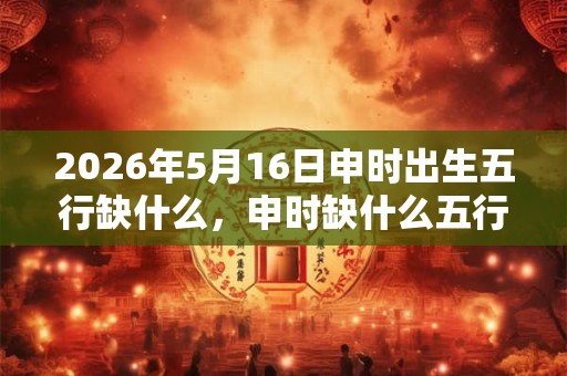 2026年5月16日申时出生五行缺什么,申时缺什么五行 2026年5月16日申时出生五行缺什么,申时缺什么五行