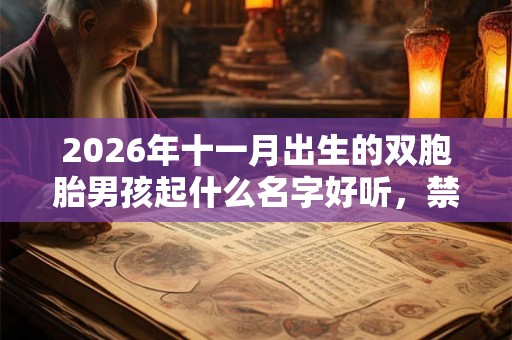 2026年十一月出生的双胞胎男孩起什么名字好听,禁用什么字 2026年十一月出生的双胞胎男孩起什么名字好听,禁用什么字