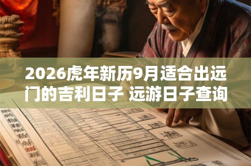 2026虎年新历9月适合出远门的吉利日子 远游日子查询