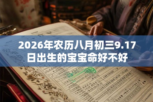 2026年农历八月初三9.17日出生的宝宝命好不好 2026年农历八月初三9.17日出生的宝宝命好不好