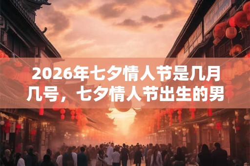 2026年七夕情人节是几月几号，七夕情人节出生的男孩起什么名字合适