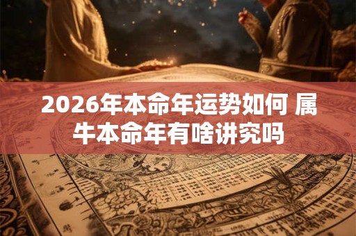 2026年本命年运势如何 属牛本命年有啥讲究吗 2026年本命年运势如何 属牛本命年有啥讲究吗