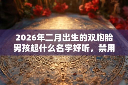 2026年二月出生的双胞胎男孩起什么名字好听,禁用什么字 2026年二月出生的双胞胎男孩起什么名字好听,禁用什么字