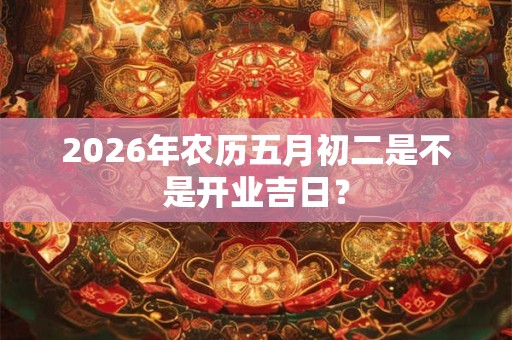 2026年农历五月初二是不是开业吉日？