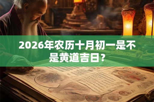 2026年农历十月初一是不是黄道吉日？