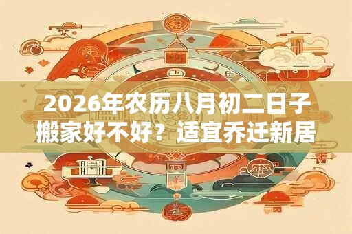 2026年农历八月初二日子搬家好不好？适宜乔迁新居吗？