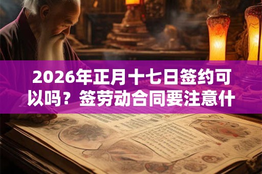 2026年正月十七日签约可以吗？签劳动合同要注意什么？