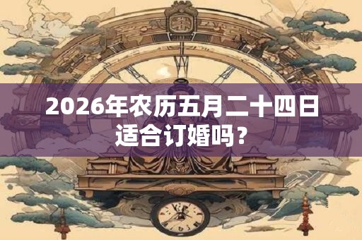 2026年农历五月二十四日适合订婚吗? 2026年农历五月二十四日适合订婚吗?