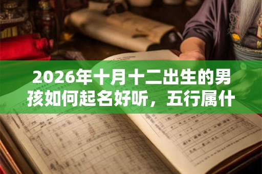 2026年十月十二出生的男孩如何起名好听，五行属什么