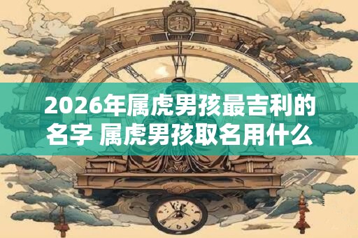 2026年属虎男孩最吉利的名字 属虎男孩取名用什么字最好