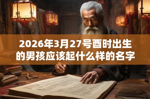 2026年3月27号酉时出生的男孩应该起什么样的名字 2026年3月27号酉时出生的男孩应该起什么样的名字