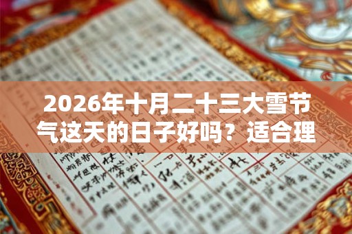 2026年十月二十三大雪节气这天的日子好吗?适合理发吗? 2026年十月二十三大雪节气这天的日子好吗?适合理发吗?