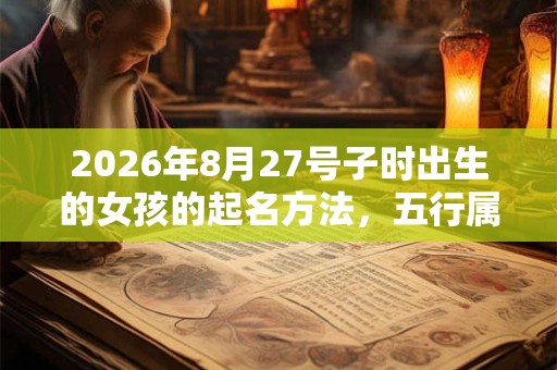 2026年8月27号子时出生的女孩的起名方法,五行属什么 2026年8月27号子时出生的女孩的起名方法,五行属什么