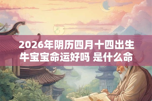 2026年阴历四月十四出生牛宝宝命运好吗 是什么命 2026年阴历四月十四出生牛宝宝命运好吗 是什么命